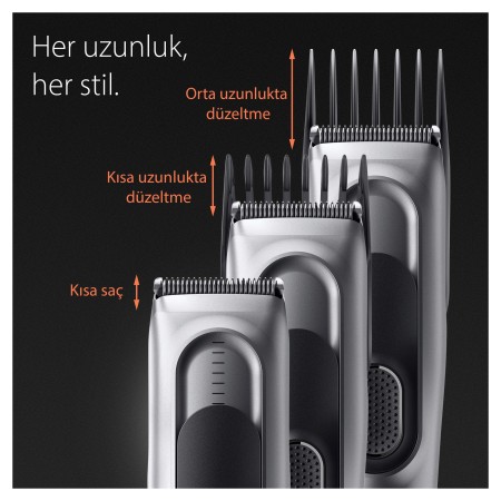 Braun Series 7 HC7390, Erkekler İçin 17 Uzunluk Ayarına Sahip Saç Kesme Makinesi - Thumbnail