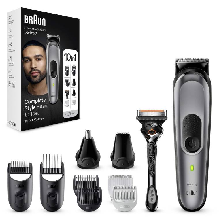 Braun Series 7 MGK7420 Hepsi Bir Arada Şekillendirme Seti, 10’u 1 Arada Erkek Bakım Kiti - 7