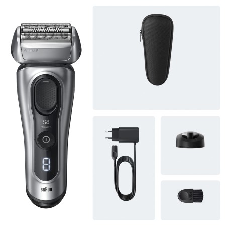 Braun Series 8 Elektrikli Tıraş Makinesi, Islak ve Kuru, Şarj Standı, 8617S - Thumbnail