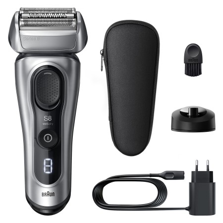 Braun Series 8 Elektrikli Tıraş Makinesi, Islak ve Kuru, Şarj Standı, 8617S - Thumbnail