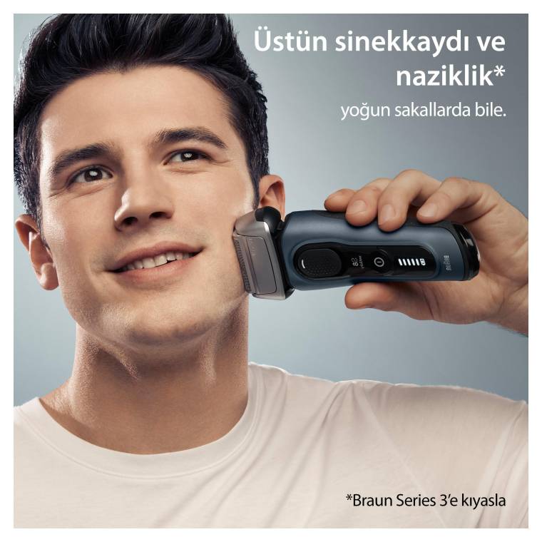 Braun Series 8 Elektrikli Tıraş Makinesi, Şarj Standı, Islak ve Kuru, 8513s, Gri - 5