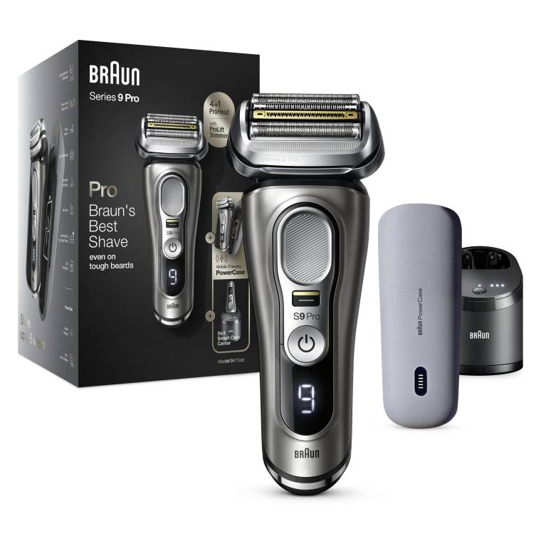 Braun Series 9 Pro 9475CC Islak & Kuru Tıraş Makinesi + Clean&Charge + Şarjlı Seyahat Kabı - 1