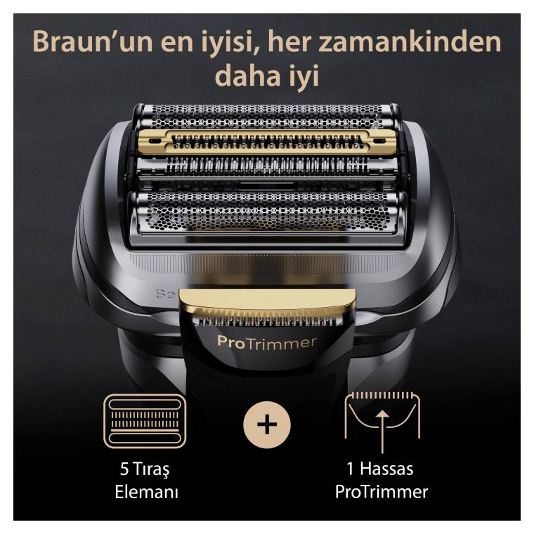 Braun Series 9 PRO+ 9577cc Islak & Kuru Tıraş Makinesi, SmartCare Merkezi, PowerCase - 2