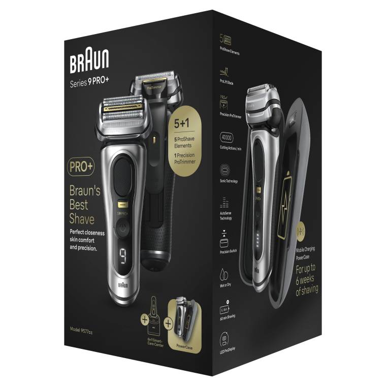 Braun Series 9 PRO+ 9577cc Islak & Kuru Tıraş Makinesi, SmartCare Merkezi, PowerCase - 8