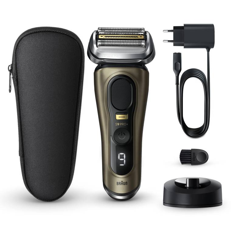 Braun Series 9 PRO+ Elektrikli Tıraş Makinesi, Şarj Standı, Islak ve Kuru, 9519s, Altın Rengi - 7