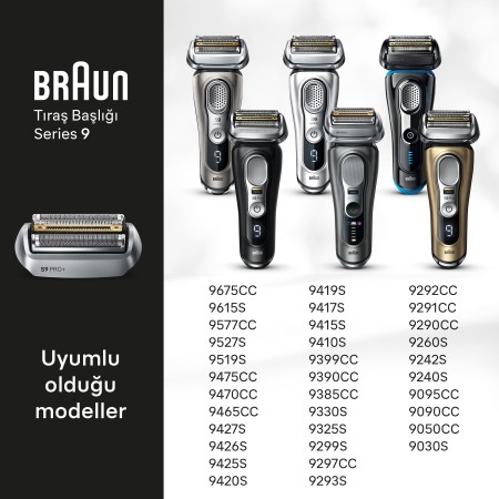 Braun Series 9 PRO+ Elektrikli Tıraş Makinesi Yedek Başlığı, 96M - Thumbnail