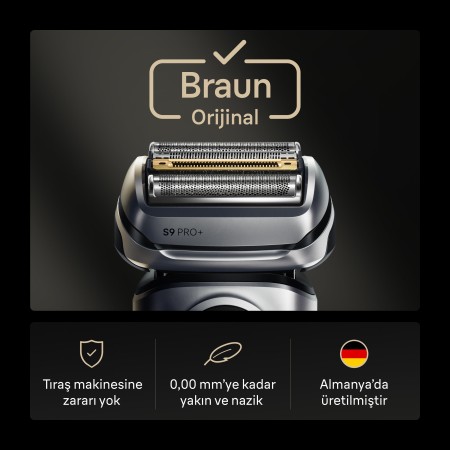 Braun Series 9 PRO+ Elektrikli Tıraş Makinesi Yedek Başlığı, 96M - Thumbnail