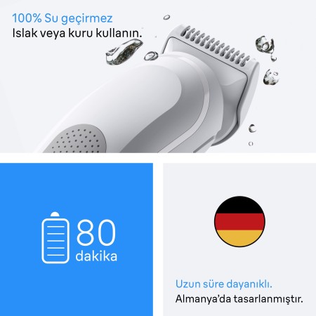 Braun Vücut Tıraş Makinesi Series 3, +2 Aksesuar, Su Geçirmez, BG3500 - Thumbnail