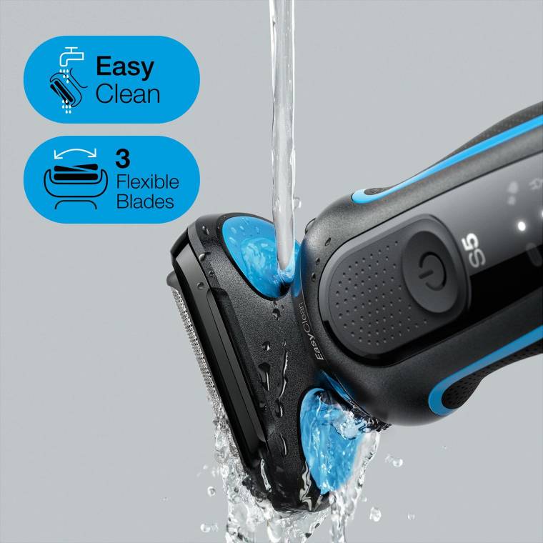 Braun Yeni Seri 5 B1000s Kablosuz Tıraş Makinesi, AutoSense, EasyClean, EasyClick, Islak & Kuru - 3