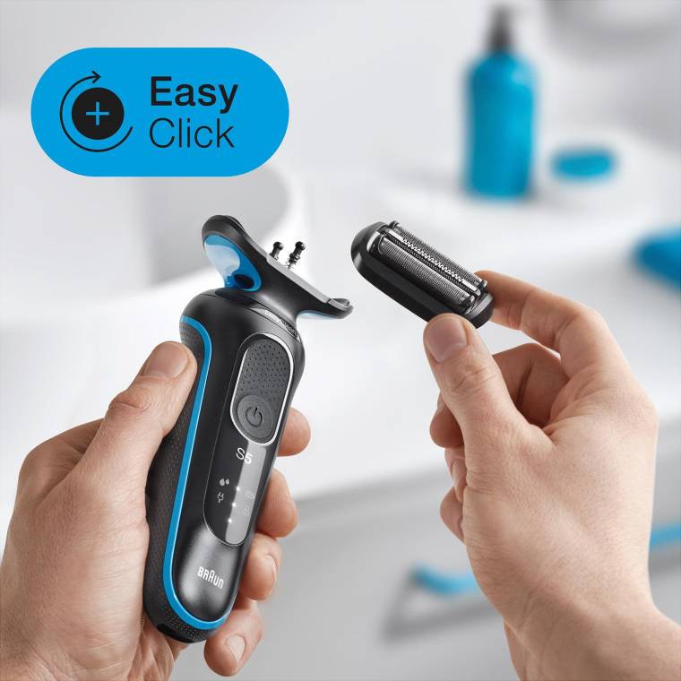 Braun Yeni Seri 5 B1000s Kablosuz Tıraş Makinesi, AutoSense, EasyClean, EasyClick, Islak & Kuru - 4