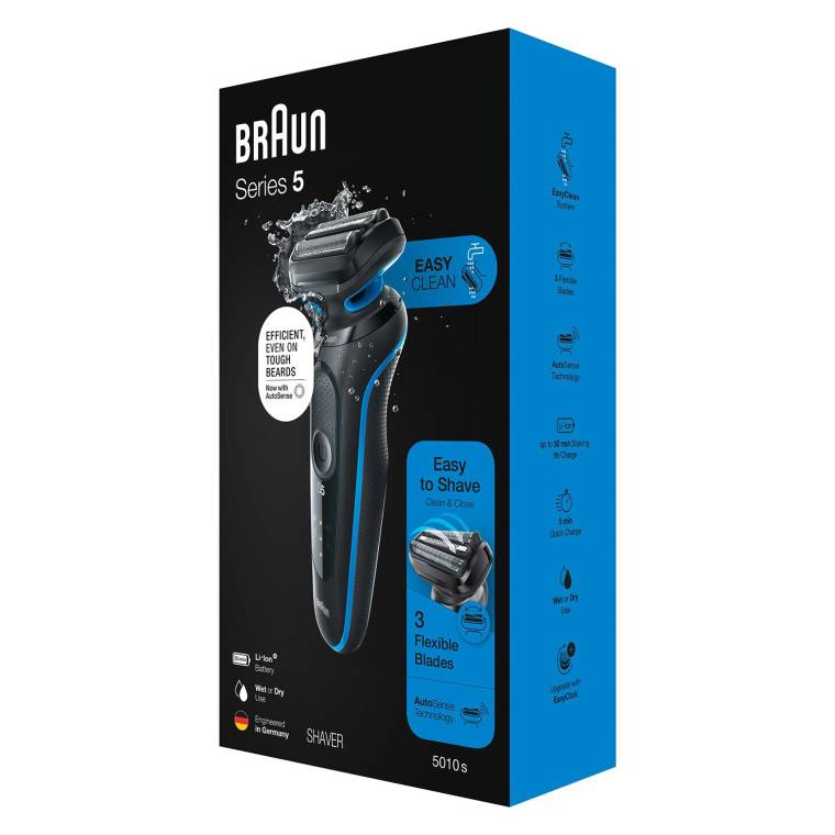 Braun Yeni Seri 5 B1000s Kablosuz Tıraş Makinesi, AutoSense, EasyClean, EasyClick, Islak & Kuru - 7