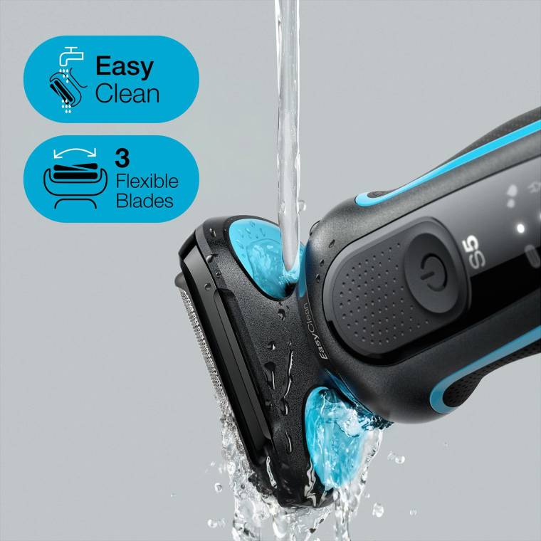 Braun Yeni Seri 5 M1000s Kablosuz Tıraş Makinesi, AutoSense, EasyClean, EasyClick, Islak & Kuru - 3