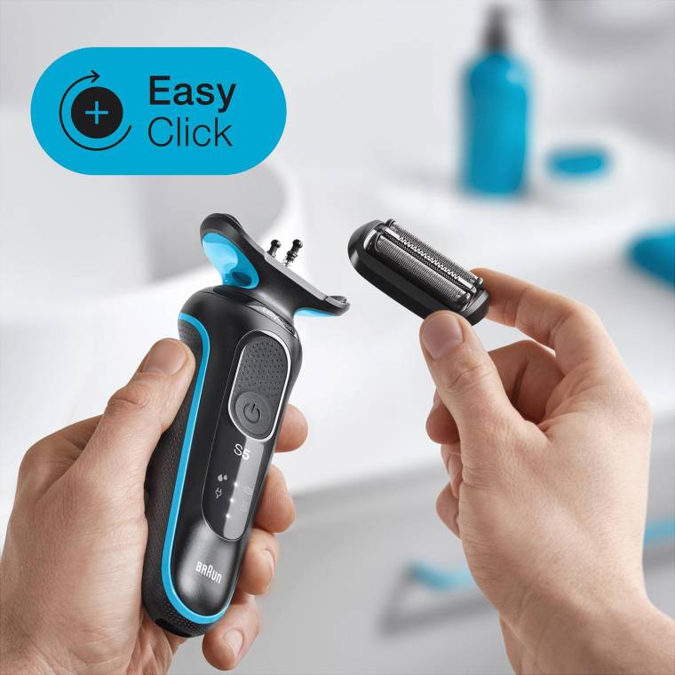 Braun Yeni Seri 5 M1000s Kablosuz Tıraş Makinesi, AutoSense, EasyClean, EasyClick, Islak & Kuru - 4
