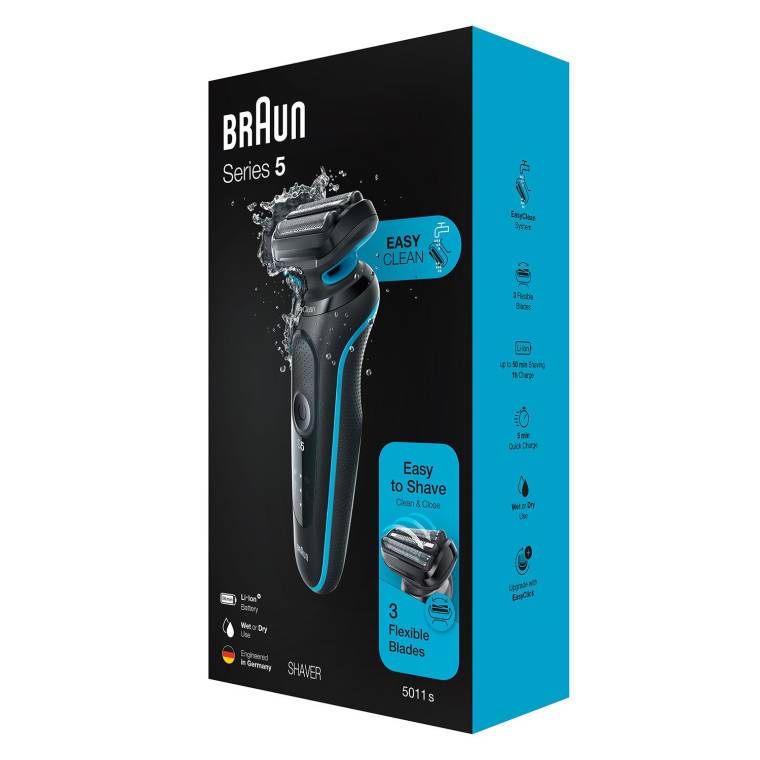Braun Yeni Seri 5 M1000s Kablosuz Tıraş Makinesi, AutoSense, EasyClean, EasyClick, Islak & Kuru - 7