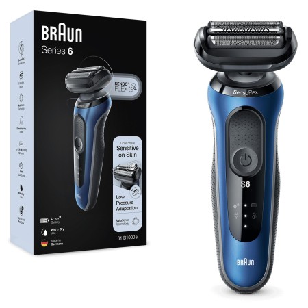 Braun Yeni Seri 6 B1000s Kablosuz Tıraş Makinesi, AutoSense, SensoFlex, EasyClick, Islak & Kuru - Thumbnail