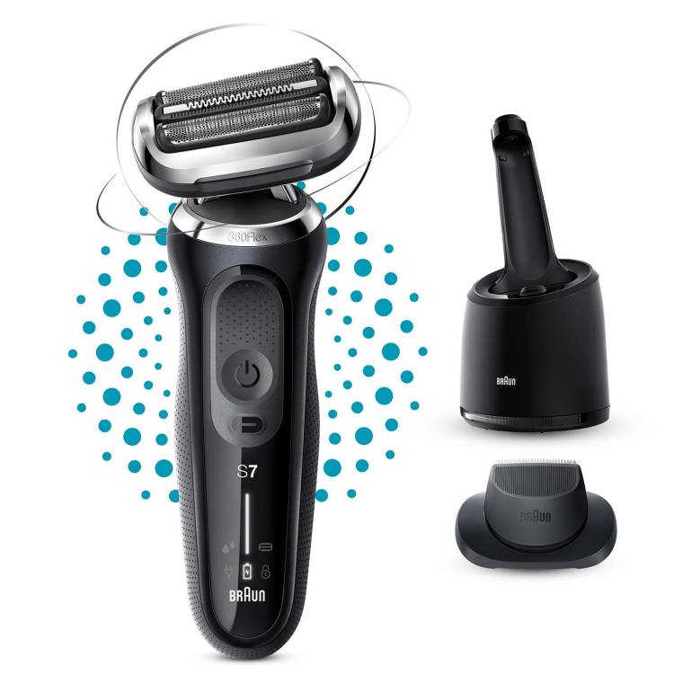 Braun Yeni Seri 7 N7200cc Kablosuz Tıraş Makinesi, SmartCare, AutoSense, 360° Flex, Islak & Kuru - 1