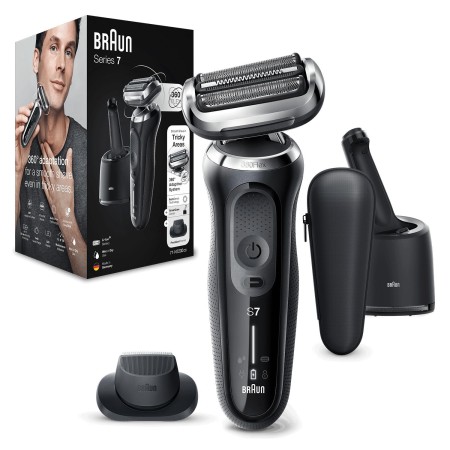 Braun Yeni Seri 7 N7200cc Kablosuz Tıraş Makinesi, SmartCare, AutoSense, 360° Flex, Islak & Kuru - Thumbnail