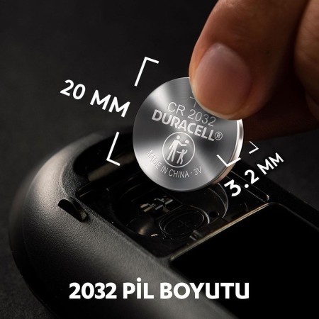 Duracell Özel 2032 Lityum Düğme Pil 3V, 4’li paket - Thumbnail