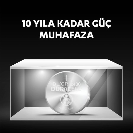 Duracell Özel 2430 Lityum Düğme Pil 3V (DL2430/CR2430) - Thumbnail