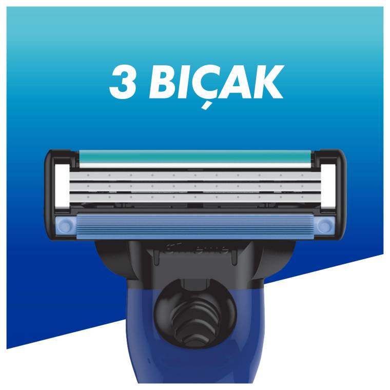 Gillette Mach3 Sport Tıraş Makinesi Gövde + 3 Başlık - 3