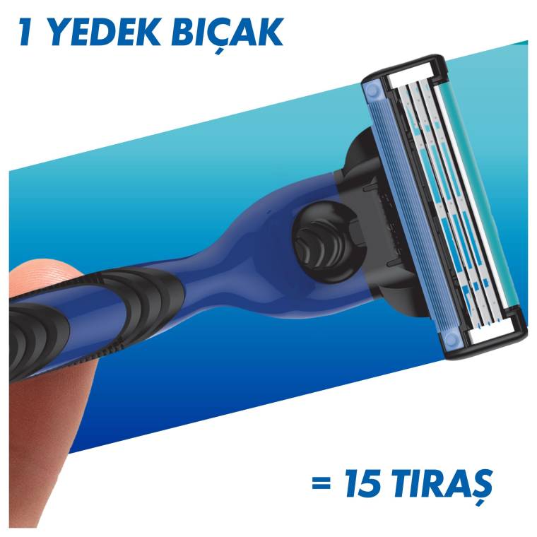Gillette Mach3 Sport Tıraş Makinesi Gövde + 3 Başlık - 4