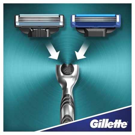 Gillette Mach3 Tıraş Makinesi Gövde + 2 Başlık - Thumbnail