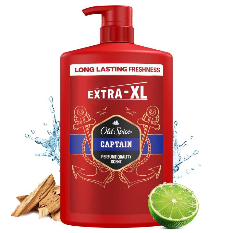 Old Spice Captain Erkek Duş Jeli ve Şampuan 1000 ml XXL Büyük Boy - 3