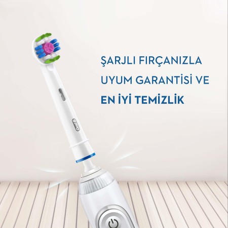 Oral-B 3D White 4'lü Diş Fırçası Yedek Başlığı EB18 - Thumbnail