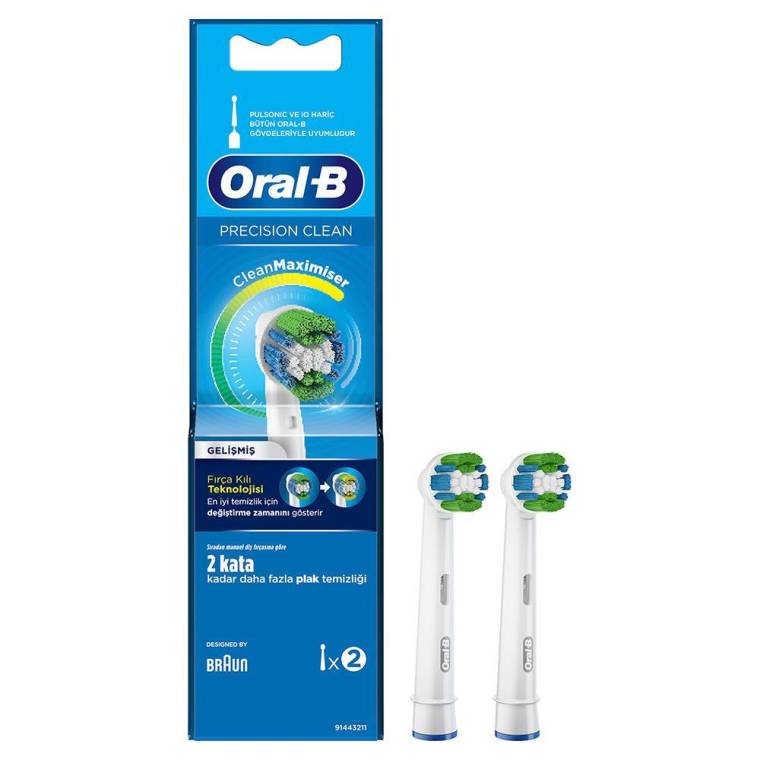 Oral-B Clean Maximiser Precision Clean 2'li Diş Fırçası Yedek Başlığı EB20 - 1