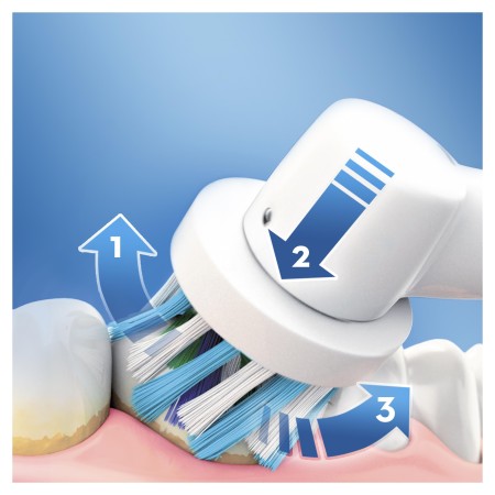 Oral-B D100 Vitality Cross Action Şarjlı Diş Fırçası - Beyaz - Thumbnail