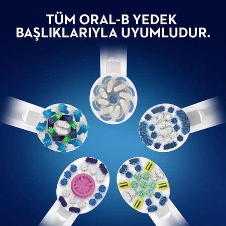 Oral-B D100 Vitality Cross Action Şarjlı Diş Fırçası - Beyaz - Thumbnail
