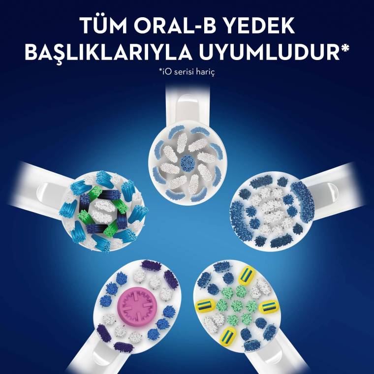Oral-B D100 Vitality Cross Action Şarjlı Diş Fırçası - Siyah - 4