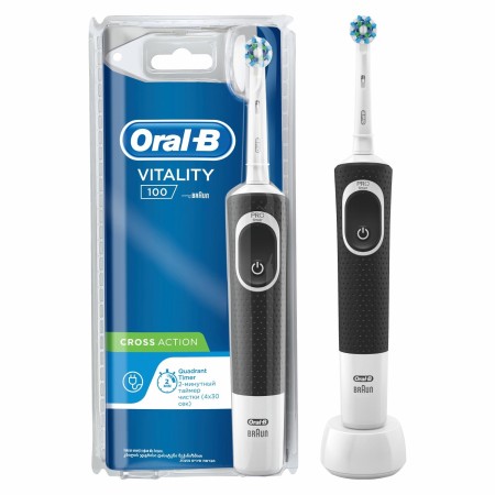 Oral-B D100 Vitality Cross Action Şarjlı Diş Fırçası - Siyah