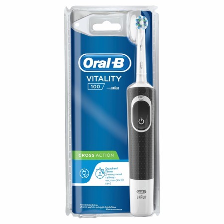 Oral-B D100 Vitality Cross Action Şarjlı Diş Fırçası - Siyah - 8