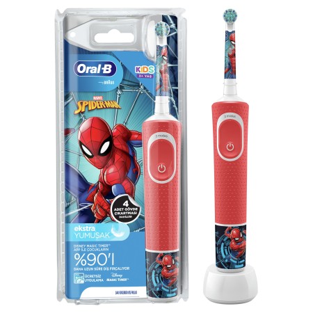 Oral-B D100 Vitality Spiderman Özel Seri Çocuklar İçin Şarj Edilebilir Diş Fırçası - 1