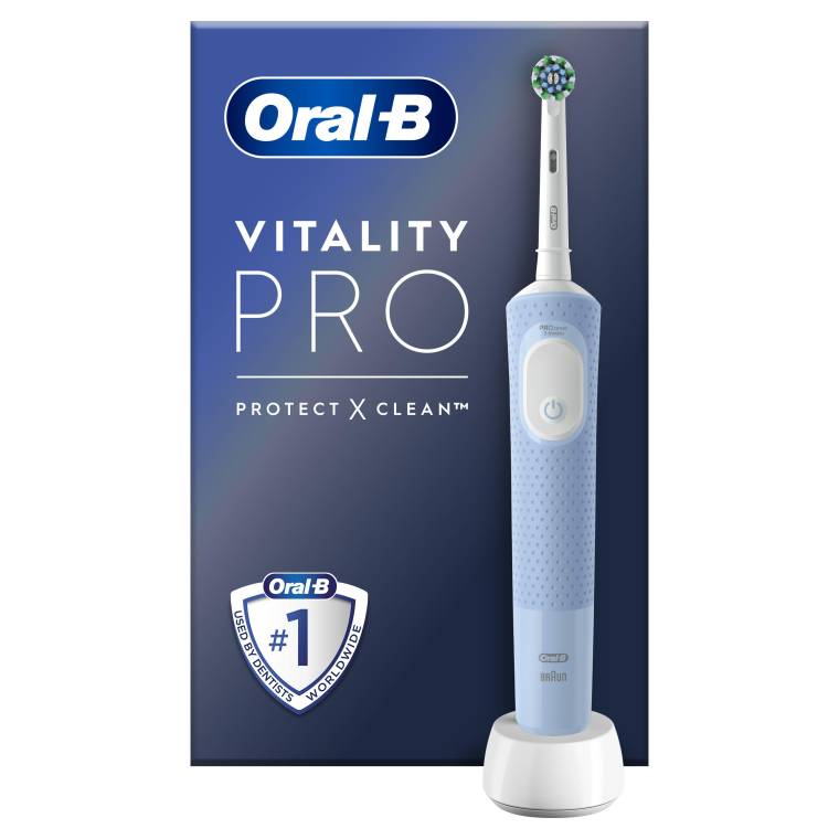 Oral-B D103 Vitality Pro Cross Action Şarjlı Diş Fırçası - Mavi - 1