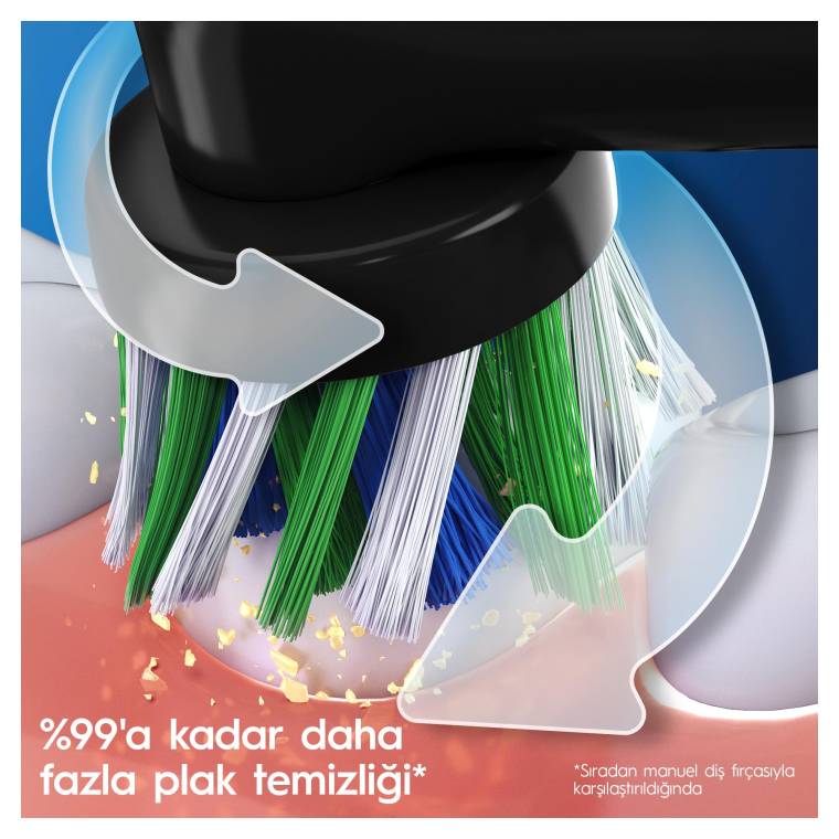 Oral-B D103 Vitality Pro Protect x Clean Şarjlı Diş Fırçası - Siyah - 3