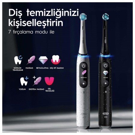 Oral-B iO 10 Şarjlı Diş Fırçası - Stardust Beyaz - Thumbnail