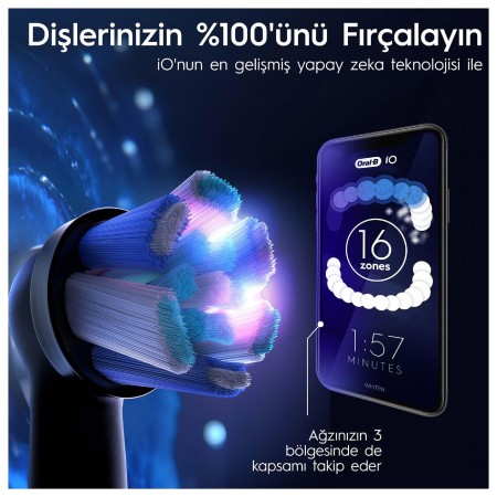 Oral-B iO 10 Şarjlı Diş Fırçası - Stardust Beyaz - Thumbnail