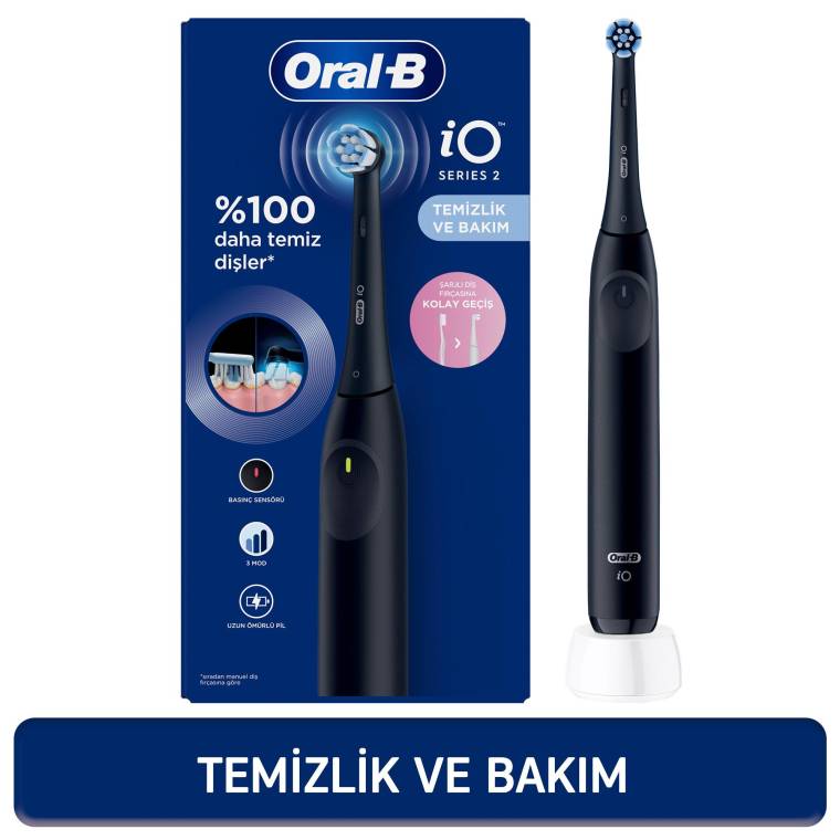 Oral-B iO 2 Şarjlı Diş Fırçası - Siyah - 1