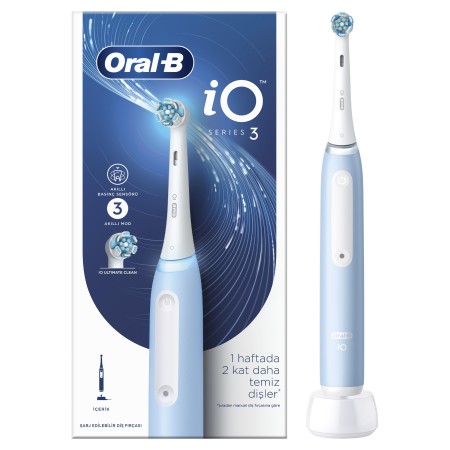 Oral-B iO 3 Şarjlı Diş Fırçası - Mavi - Thumbnail