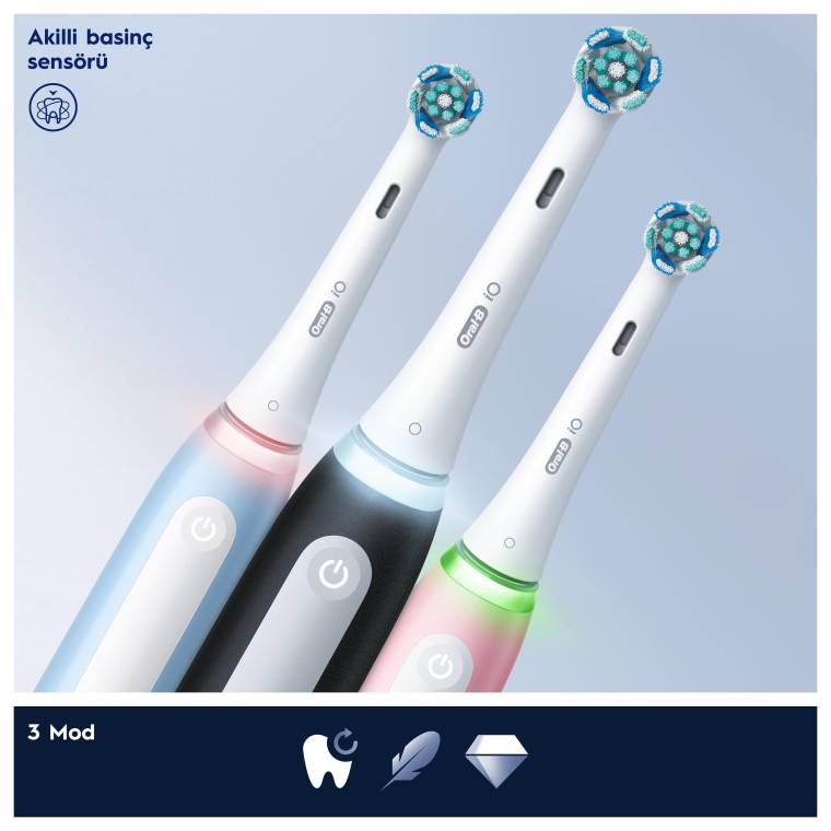 Oral-B iO 3 Şarjlı Diş Fırçası - Pembe - 4