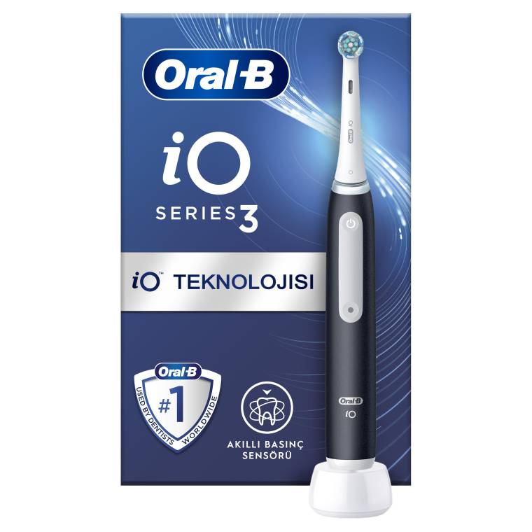 Oral-B iO 3 Şarjlı Diş Fırçası - Siyah - 1