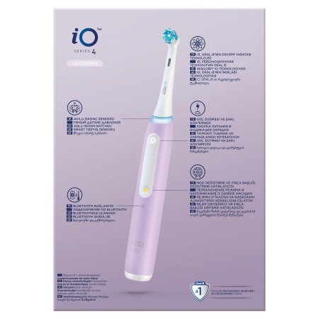 Oral-B iO 4 Şarjlı Diş Fırçası - Eflatun - Thumbnail