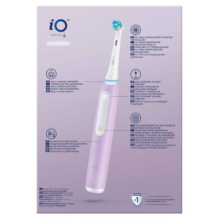 Oral-B iO 4 Şarjlı Diş Fırçası - Eflatun - 10