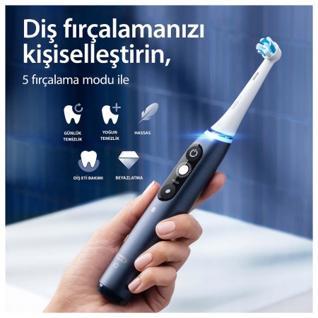Oral-B iO 7 Şarjlı Diş Fırçası - Lacivert - Thumbnail