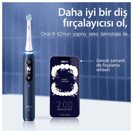 Oral-B iO 7 Şarjlı Diş Fırçası - Lacivert - Thumbnail