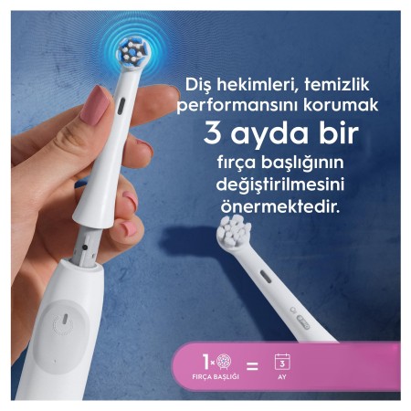 Oral-B iO Gentle Care Beyaz Diş Fırçası Yedek Başlığı 2 Adet - Thumbnail