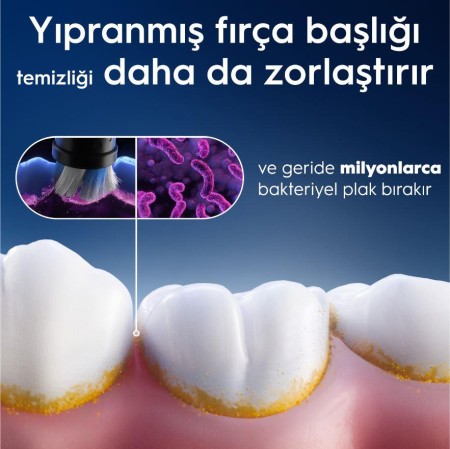 Oral-B iO Gentle Care Beyaz Diş Fırçası Yedek Başlığı 4 Adet - Thumbnail