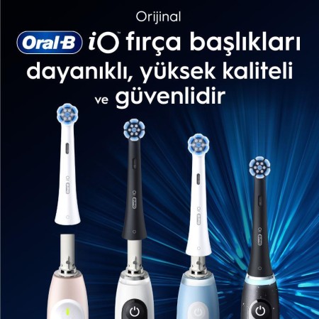 Oral-B iO Gentle Care Beyaz Diş Fırçası Yedek Başlığı 4 Adet - Thumbnail
